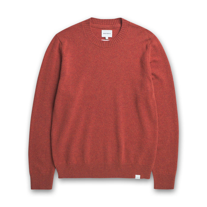 Norse Projects - Merino Lambswool Sweater in Brick - Nigel Clare