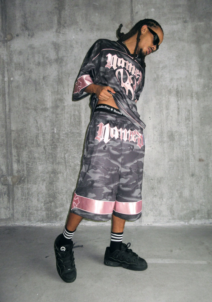 Nth ACTIVE AIRTEX MESH OVERSIZED SHORTS CAMO