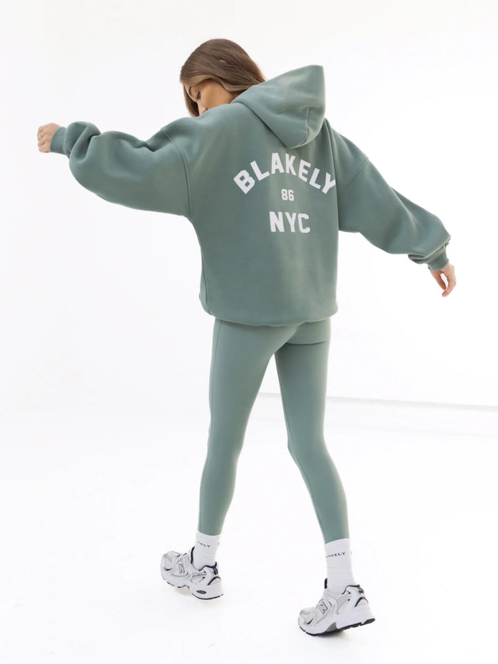 NYC Oversized Hoodie - Sage Green