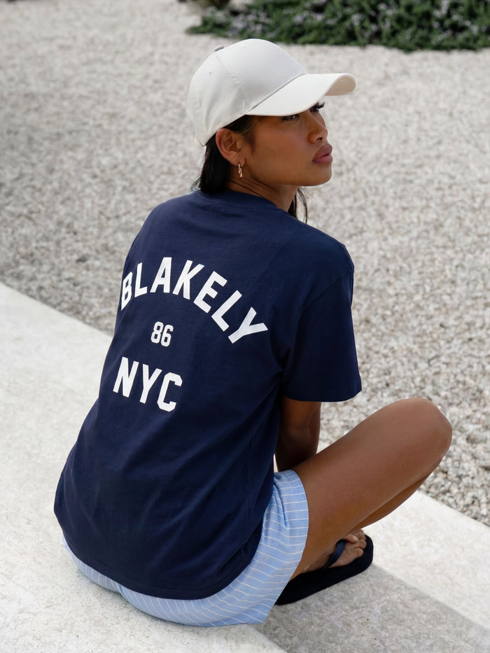 NYC Oversized T-Shirt - True Navy