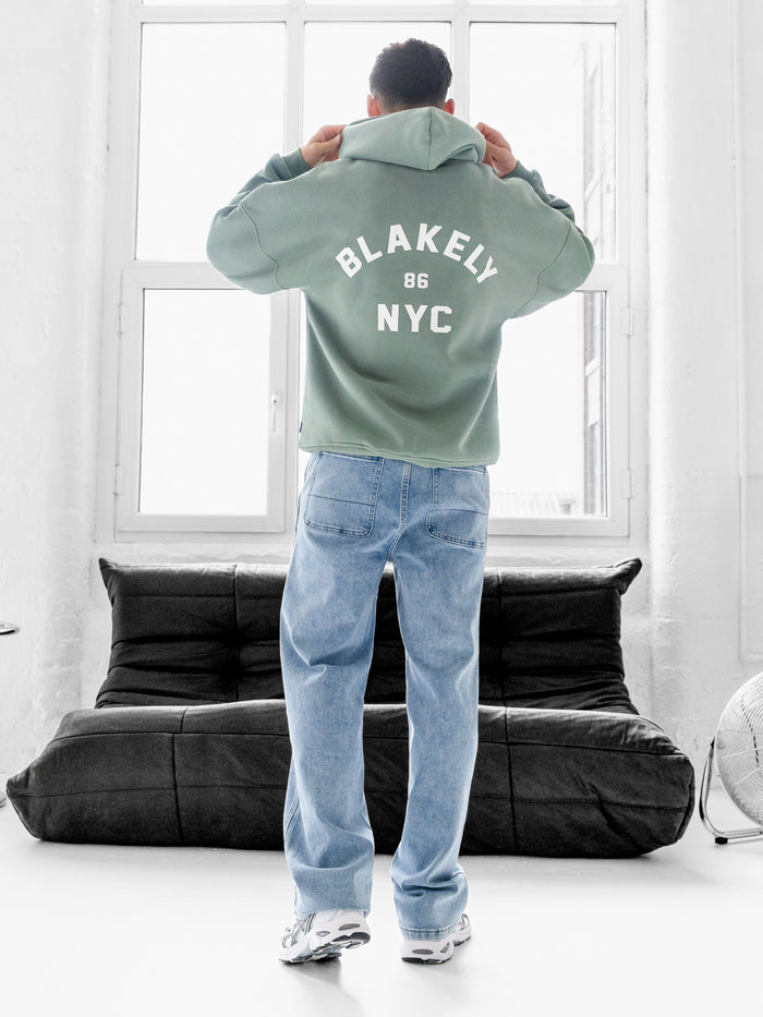 NYC Relaxed Hoodie - Sage Green