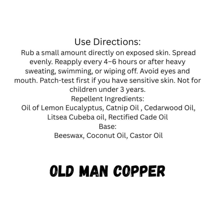 Old Man Copper "Iron Dome" Solid Bug Repellent 2 oz