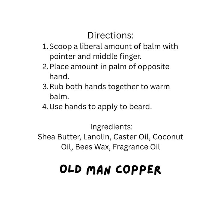 Old Man Copper "Mountain Pine" Pine Beard Balm 4 oz