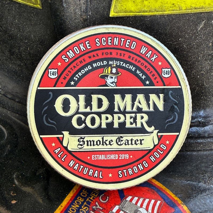 Old Man Copper "Smoke Eater" Heavy Smoke Mustache Wax 1 oz