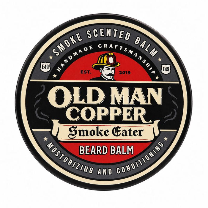 Old Man Copper "Smoke Eater" Smokey Leather Beard Balm 4 oz