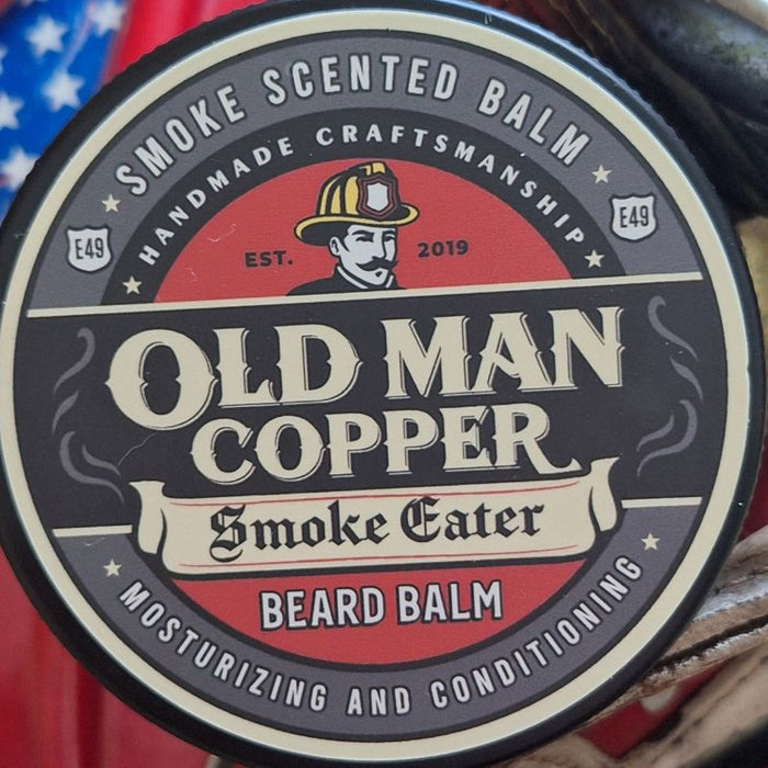 Old Man Copper "Smoke Eater" Smokey Leather Beard Balm 4 oz