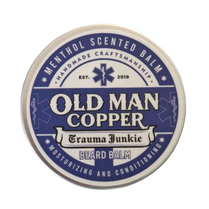 Old Man Copper "Trauma Junkie" Menthol Beard Balm 4 oz