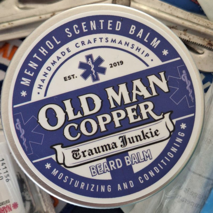 Old Man Copper "Trauma Junkie" Menthol Beard Balm 4 oz
