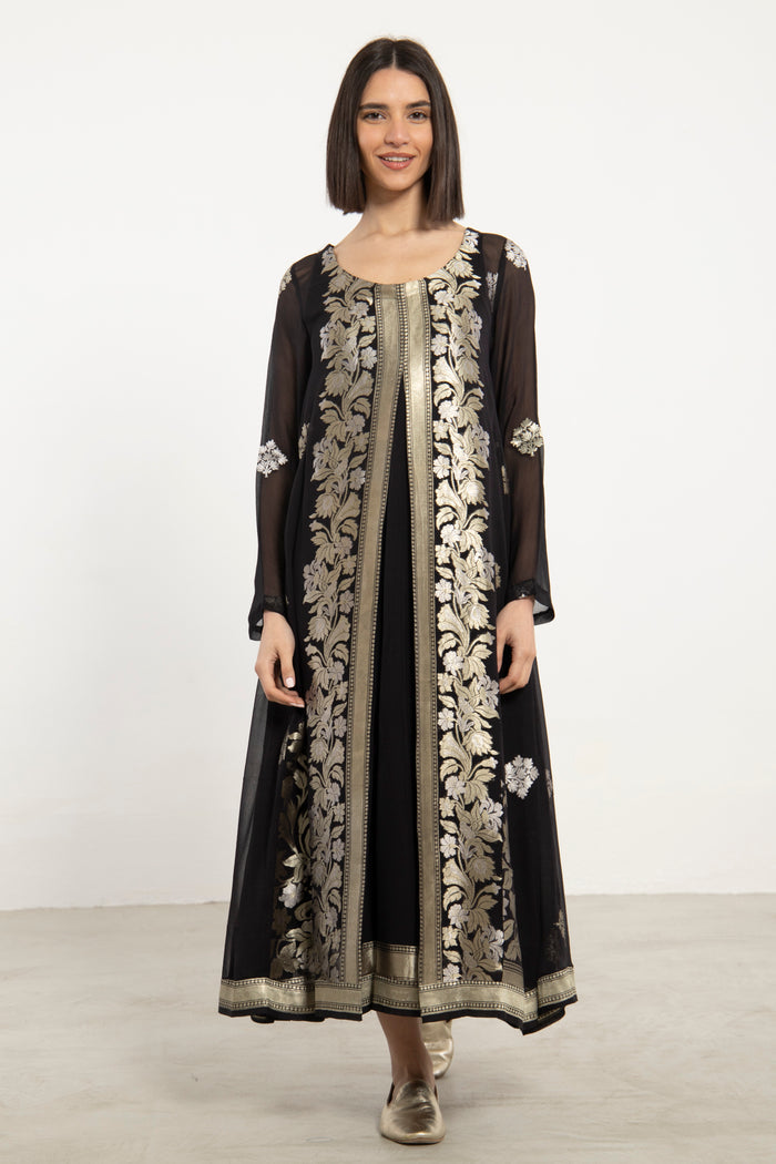 One-Of-a-Kind Souraya Black & Gold Dress