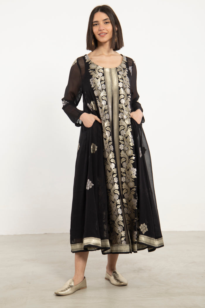 One-Of-a-Kind Souraya Black & Gold Dress