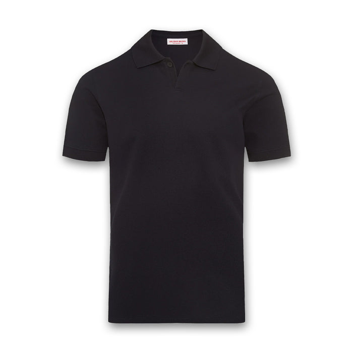 Orlebar Brown - Bruno Pique Polo in Night Iris - Nigel Clare