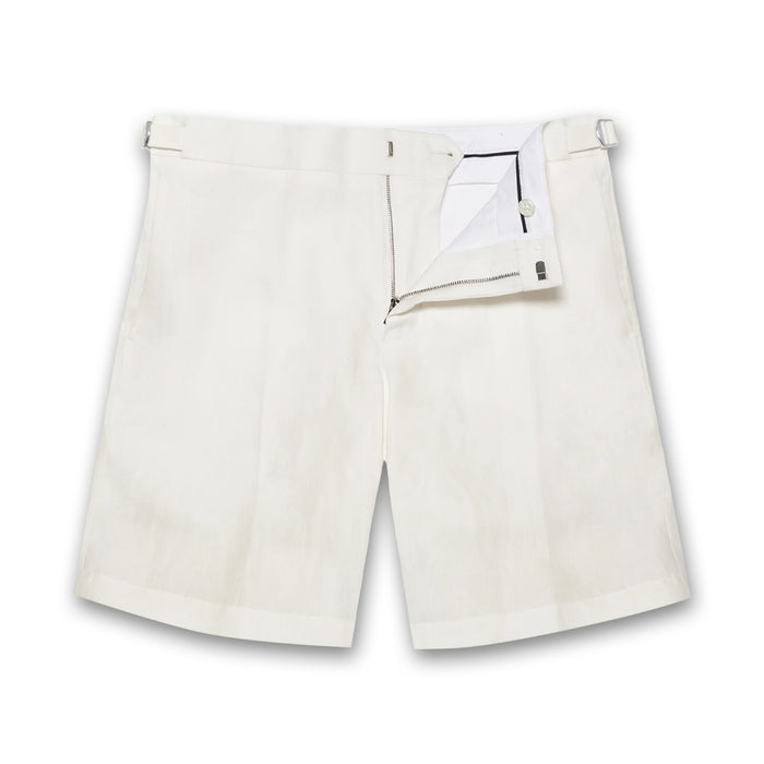 Orlebar Brown - Norwich Linen Shorts in White Sand - Nigel Clare