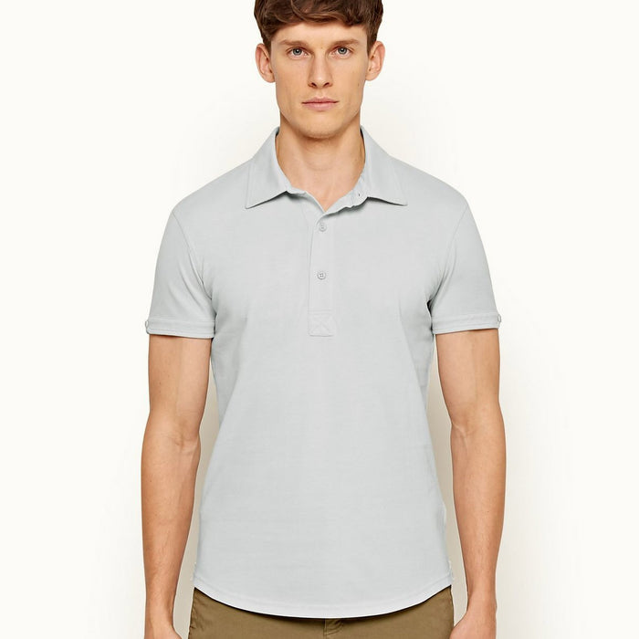 Orlebar Brown - Sebastian Tailored Fit Polo Shirt in Rock Salt - Nigel Clare