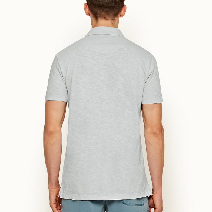Orlebar Brown - Thompson Garment Dyed Polo Shirt in Rock Salt - Nigel Clare