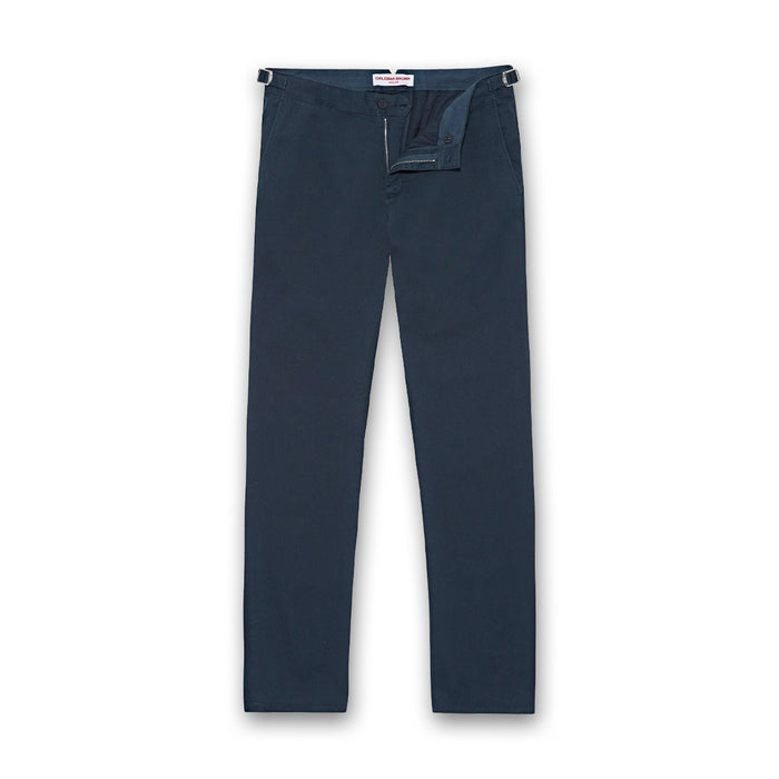 Orleber Brown - Fallon Stretch-Cotton Chinos in Dark Navy - Nigel Clare