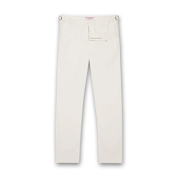 Orleber Brown - Fallon Stretch-Cotton Chinos in Sea Mist - Nigel Clare