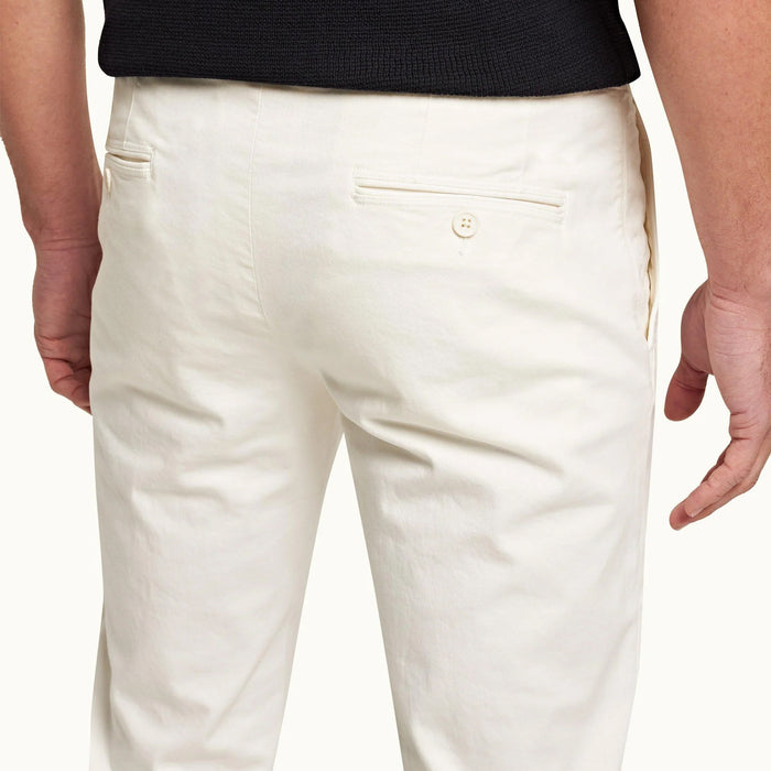 Orleber Brown - Fallon Stretch-Cotton Chinos in Sea Mist - Nigel Clare