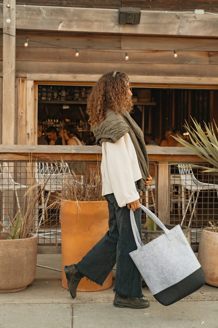 Out of the Woods® Felt Colorblock Tall Tote