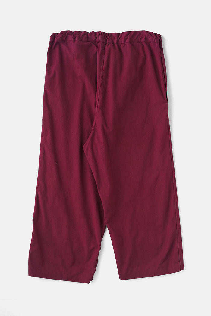 Over-dyed Italian Military Snow Pants / Wine Red