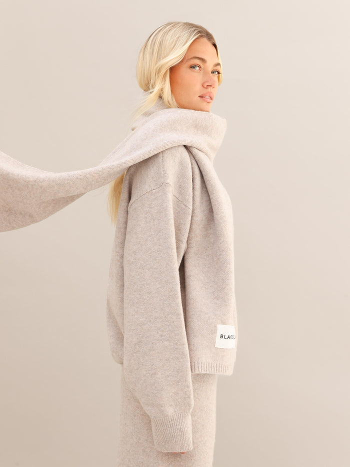Oversized Knitted Jumper - Toasted Taupe