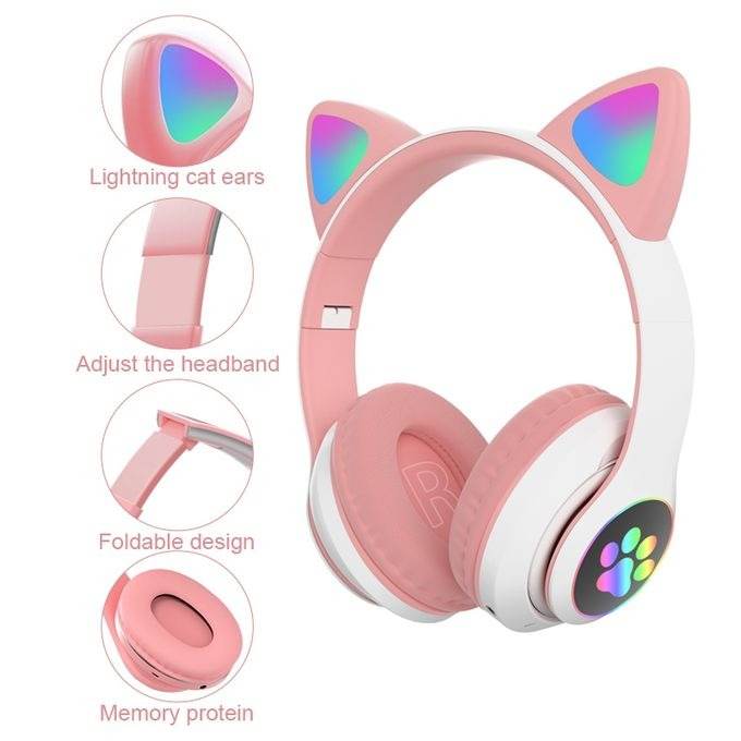 P68 Headphone Foldable Rechargeable Wireless Headset - Dubai Offers Today