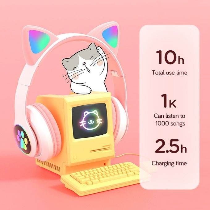 P68 Headphone Foldable Rechargeable Wireless Headset - Dubai Offers Today