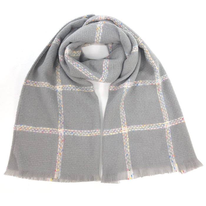 Pantai - Spotty Boxy Thick Scarf (60x180cm) - Dove Grey