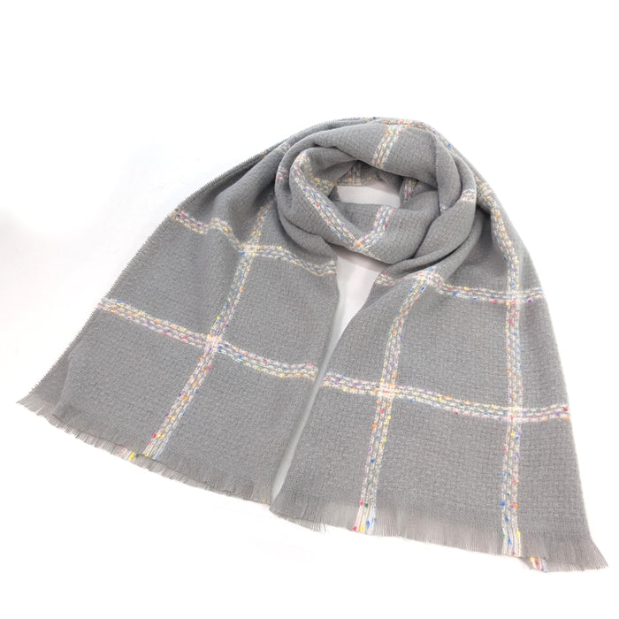 Pantai - Spotty Boxy Thick Scarf (60x180cm) - Dove Grey