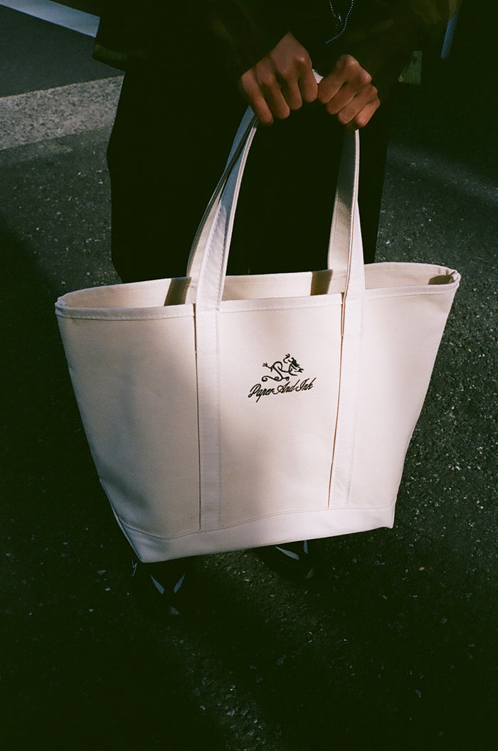 Paper &amp; Ink Cotton Club Dragon Logo Tote Bag