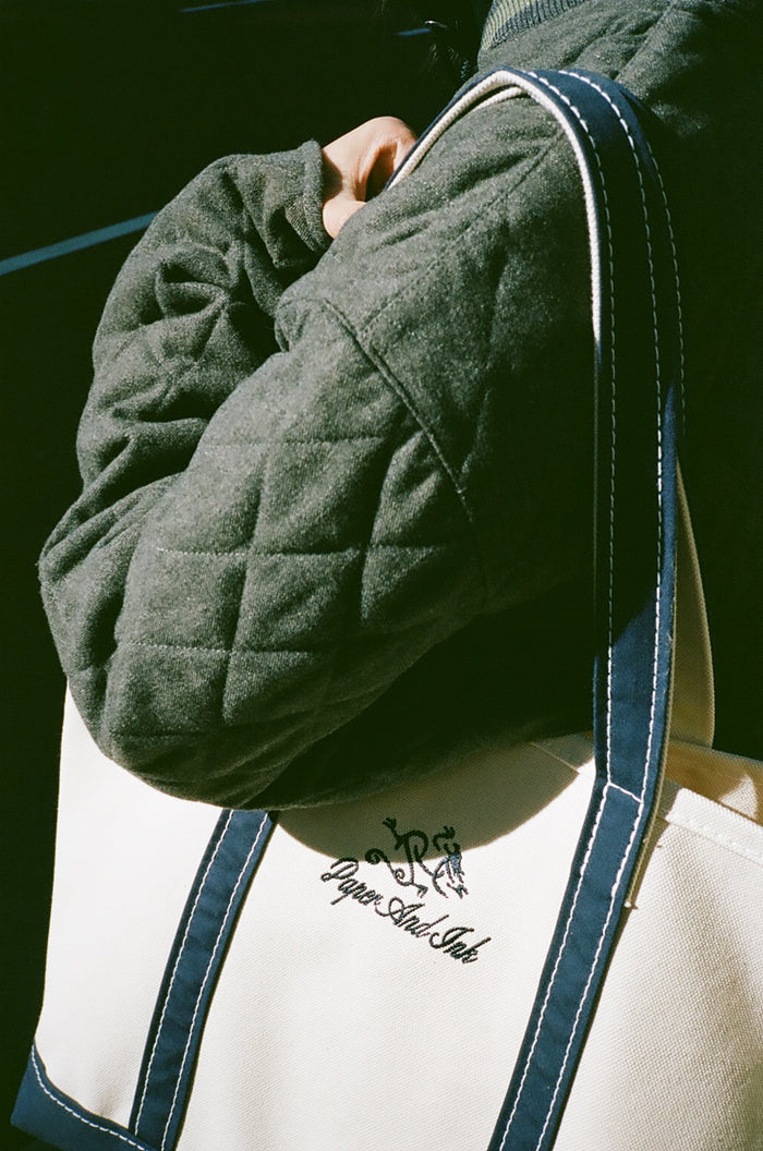 Paper &amp; Ink Cotton Club Dragon Logo Tote Bag