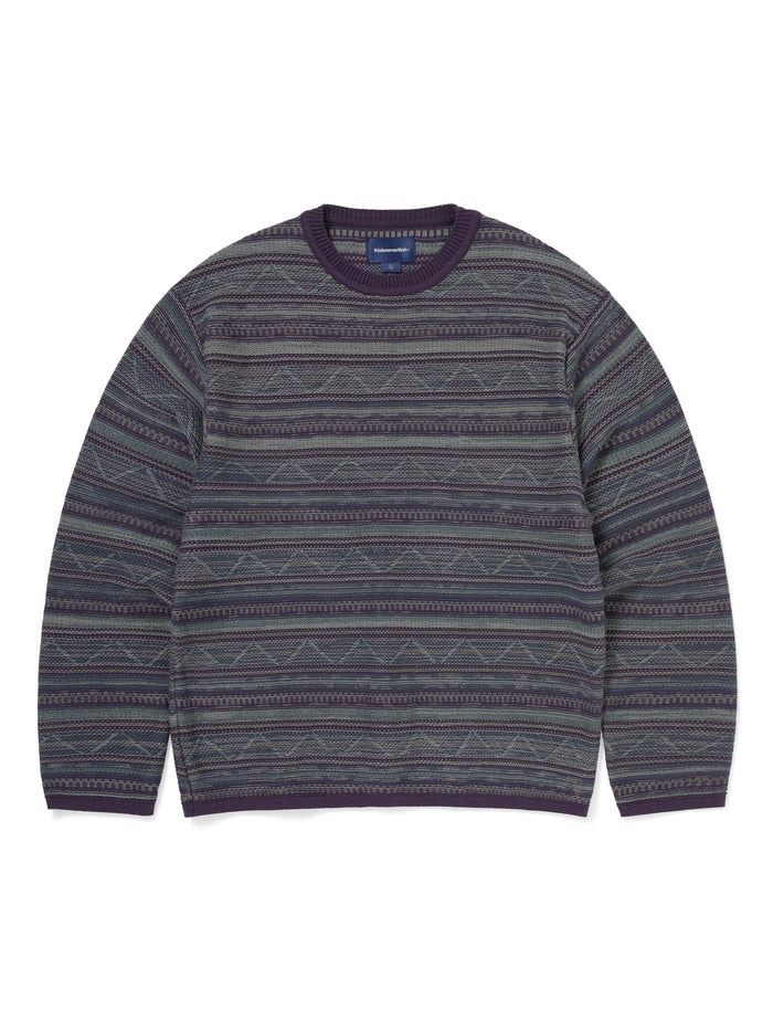 Pattern Knit Crew