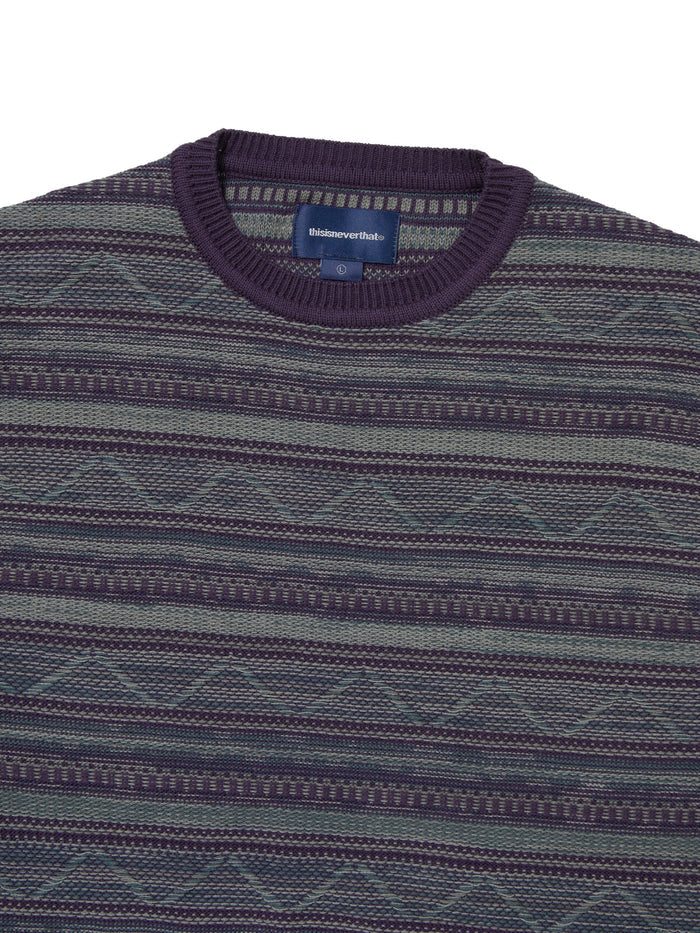 Pattern Knit Crew