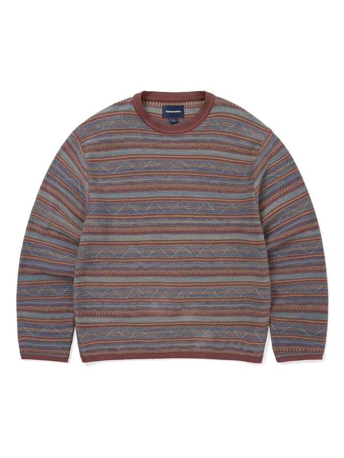 Pattern Knit Crew