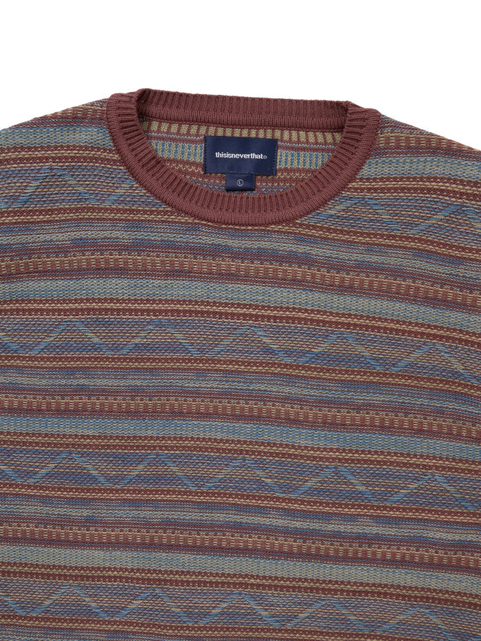 Pattern Knit Crew