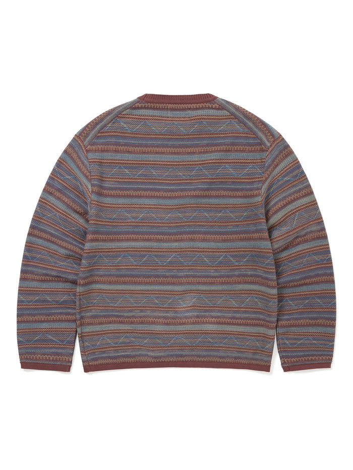 Pattern Knit Crew