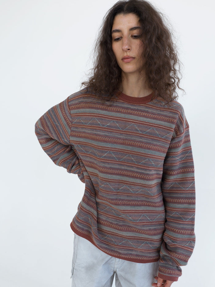Pattern Knit Crew
