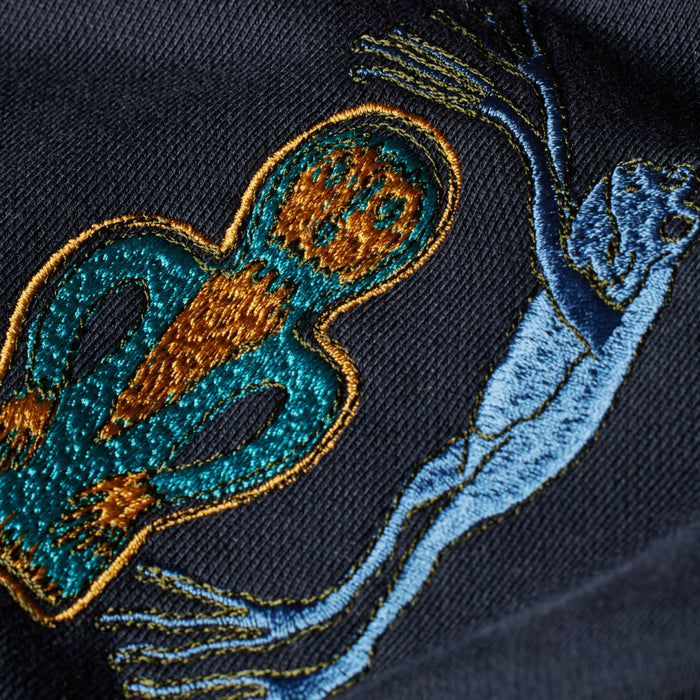 Paul Smith - Embroidered 'Little Beasts' Hoodie in Navy - Nigel Clare