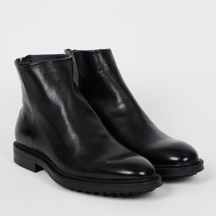 Paul Smith - Nik Leather Boots in Black - Nigel Clare