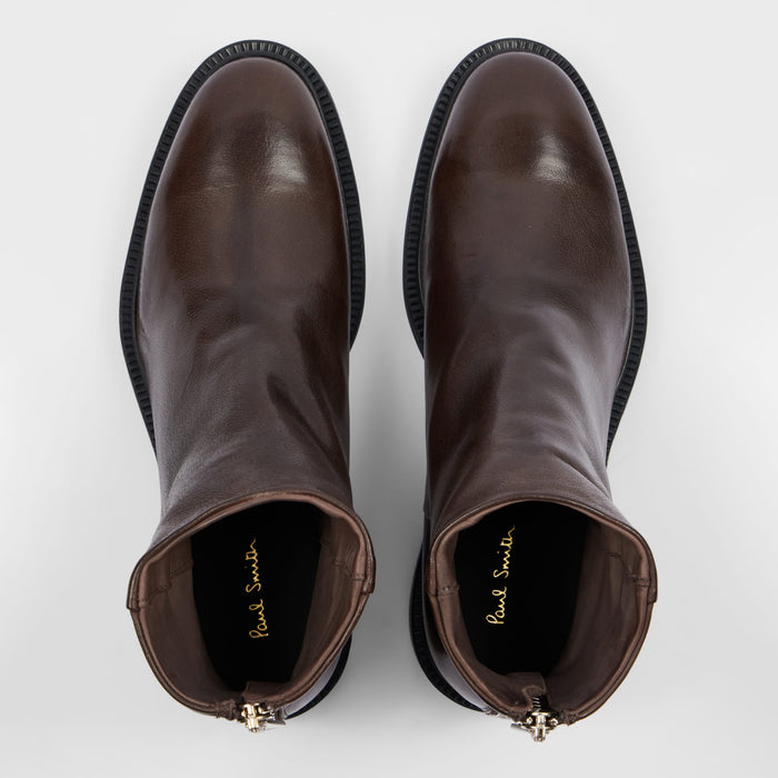 Paul Smith - Nik Leather Boots in Dark Brown - Nigel Clare