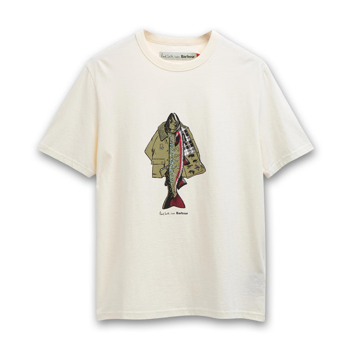 Paul Smith Loves Barbour - Fishing Jacket T-Shirt in Whisper - Nigel Clare