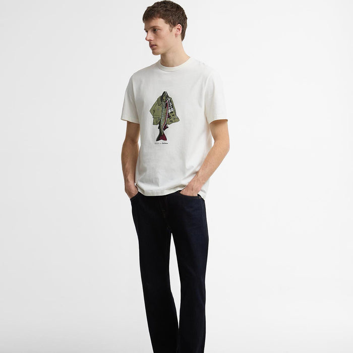 Paul Smith Loves Barbour - Fishing Jacket T-Shirt in Whisper - Nigel Clare