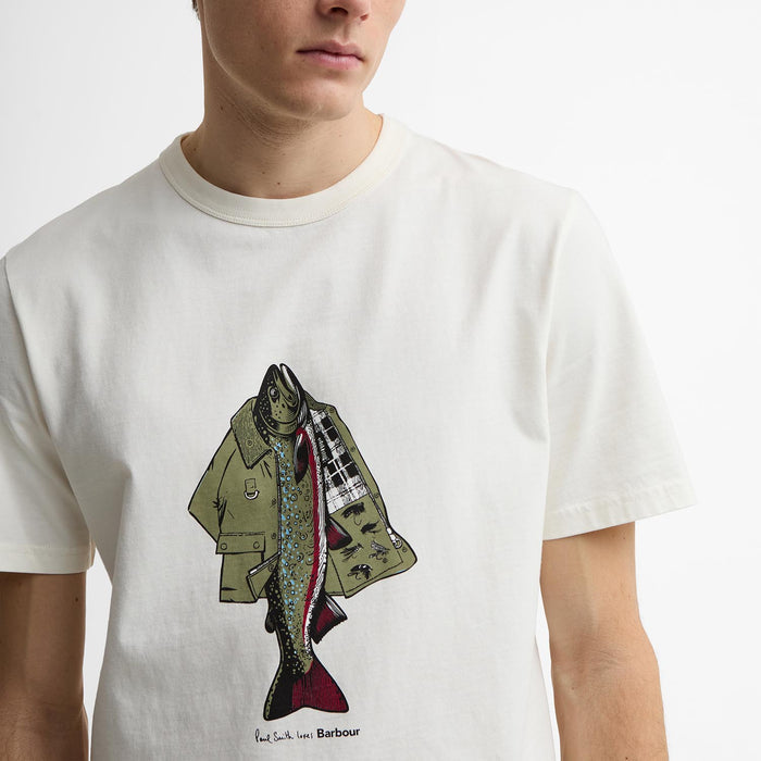 Paul Smith Loves Barbour - Fishing Jacket T-Shirt in Whisper - Nigel Clare