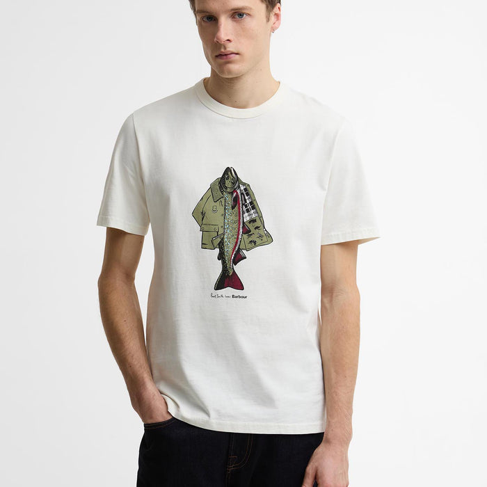 Paul Smith Loves Barbour - Fishing Jacket T-Shirt in Whisper - Nigel Clare