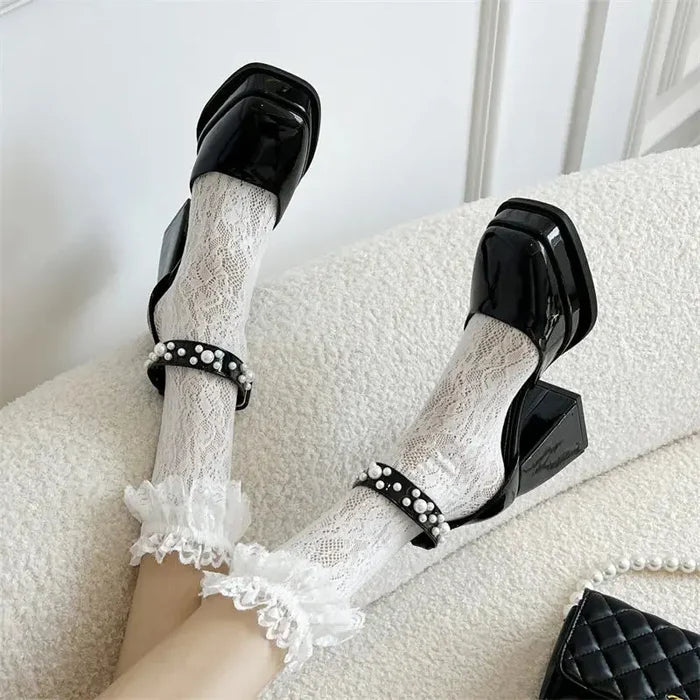 Mary Jane Chunky Heel fashionnsio