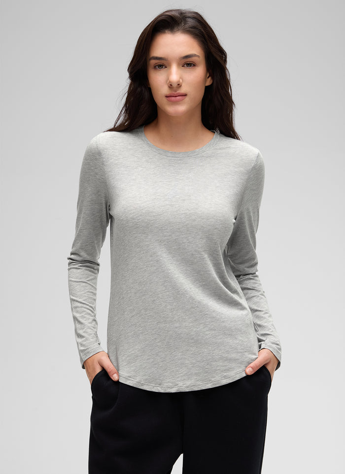 Heathered Medium Grey / XXS