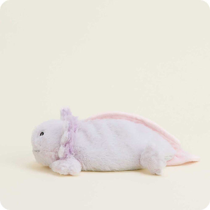Microwavable Pink Axolotl Heating Pad Warmies Junior