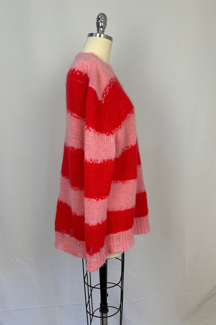 Pink & Red Knit Sweater