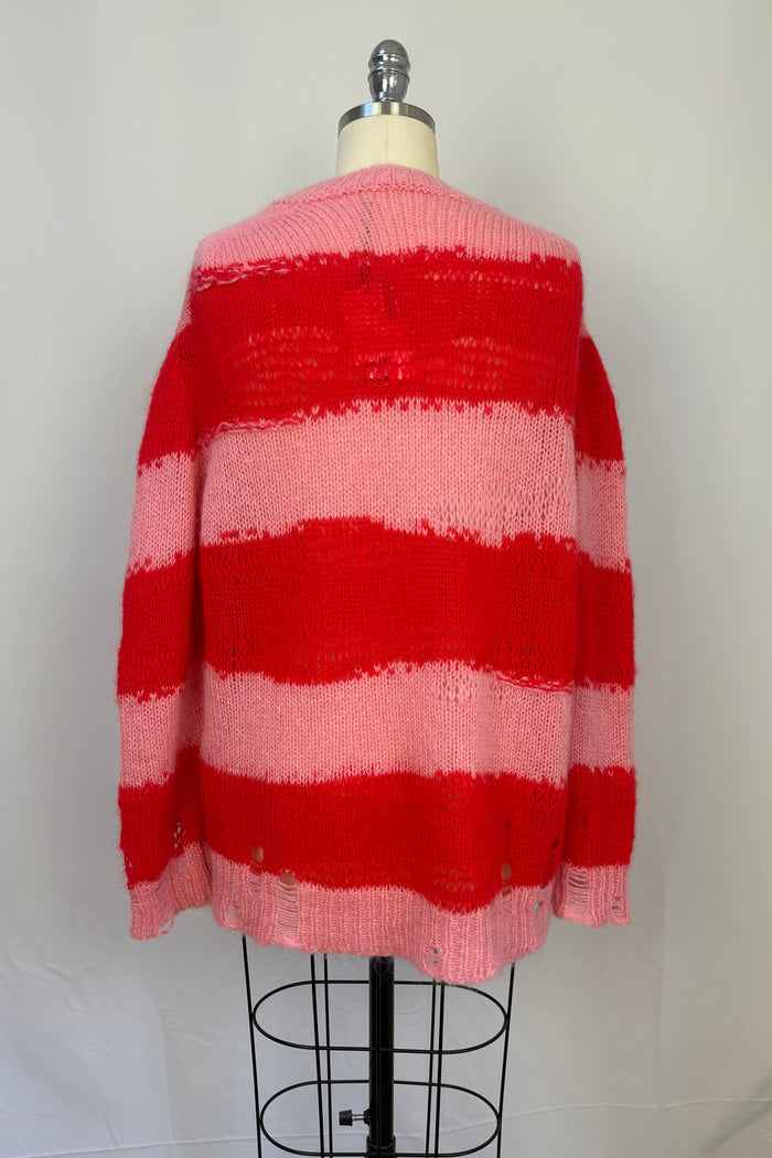 Pink & Red Knit Sweater