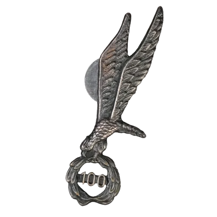Polish Army 100 Jumps Parachutist Badge - Polish Army Surplus - Flags, Badges & Insignia