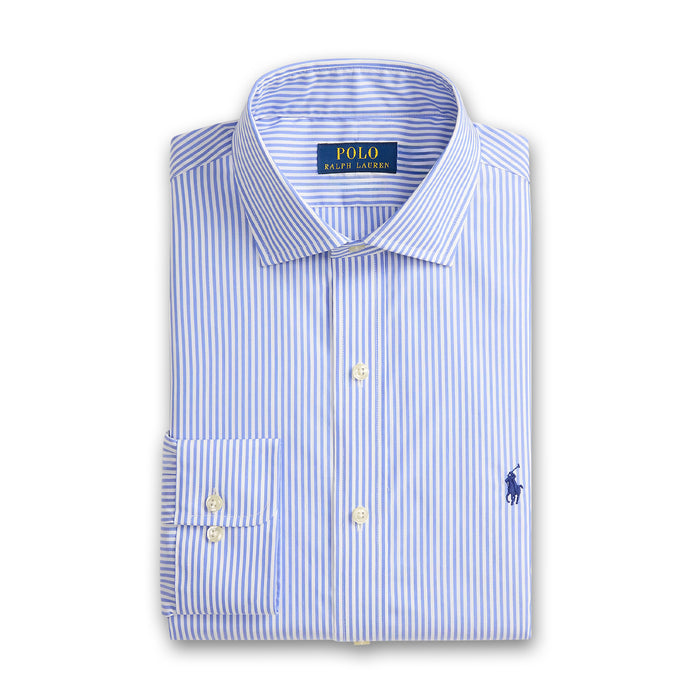 Polo Ralph Lauren - Custom Fit Striped Shirt in Blue/White - Nigel Clare